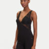 BOSS Тениска на пижама Peony 50545590 Черен Regular Fit за Жени цена