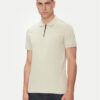 BOSS Тениска с яка и копчета Passerzip 50537507 Бежов Slim Fit за Мъже цена