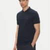 BOSS Тениска с яка и копчета Passerzip 50537507 Тъмносин Slim Fit за Мъже цена