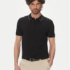 BOSS Тениска с яка и копчета Paule 4 50506195 Черен Slim Fit за Мъже цена