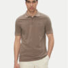 BOSS Тениска с яка и копчета Prime 50507813 Кафяв Regular Fit за Мъже цена
