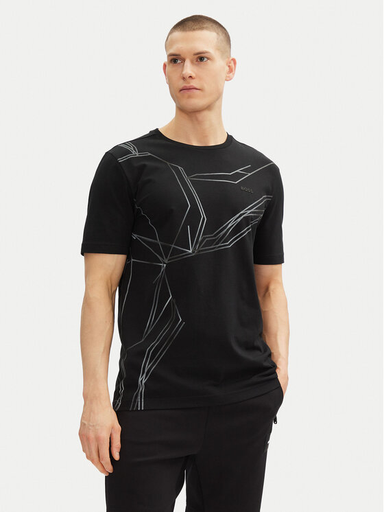 BOSS Тишърт Beetle 50542048 Черен Regular Fit за Мъже цена