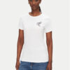 BOSS Тишърт C_Elogo_21 50540260 Бял Slim Fit за Жени цена