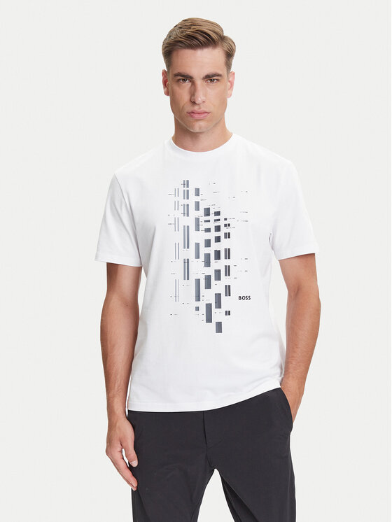 BOSS Тишърт GRX Zone 50543808 Бял Regular Fit за Мъже цена