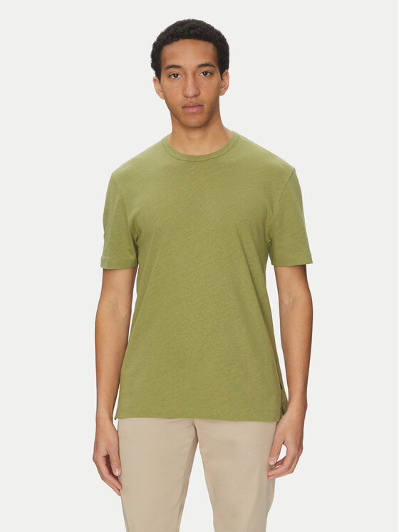BOSS Тишърт H-Taut 28 50537498 Зелен Regular Fit за Мъже цена