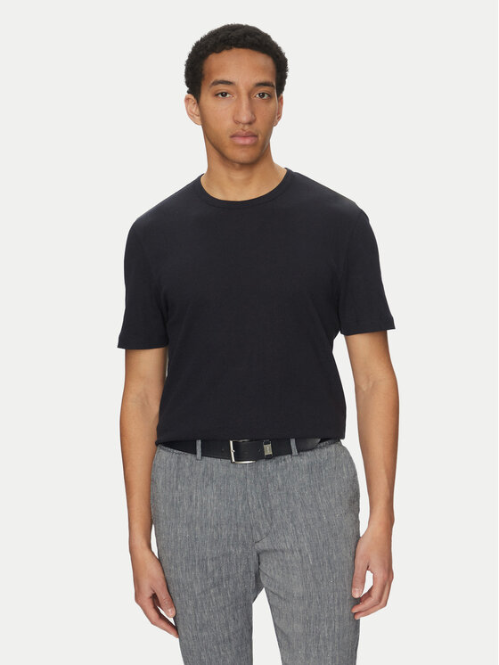 BOSS Тишърт H-Taut 28 50537498 Тъмносин Regular Fit цвят на ниска цена