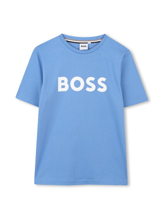 BOSS Тишърт J52030 M Тъмносин Regular Fit за Момчета цена