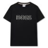 BOSS Тишърт J52034 S Черен Slim Fit цвят на ниска цена