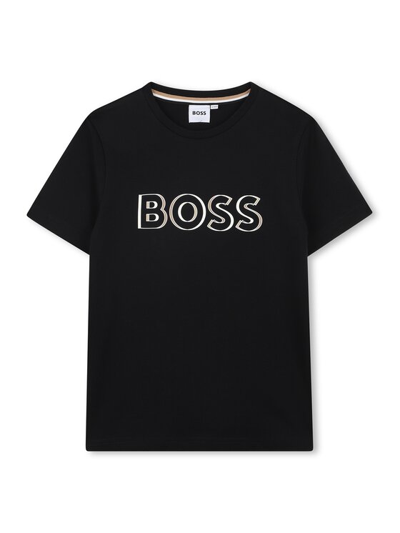 BOSS Тишърт J52034 S Черен Slim Fit за Момчета цена