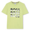 BOSS Тишърт J52038 D Зелен Regular Fit цвят на ниска цена