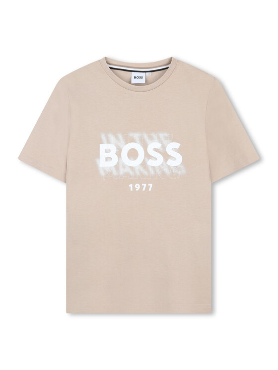BOSS Тишърт J52046 D Бежов Regular Fit за Момчета цена