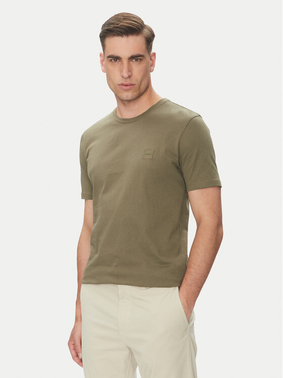 BOSS Тишърт Tales 50508584 Зелен Regular Fit за Мъже цена