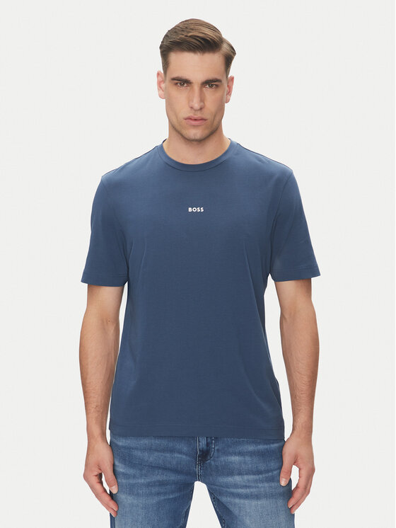 BOSS Тишърт Tchup 50473278 Син Relaxed Fit за Мъже цена