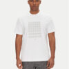 BOSS Тишърт Tee Print Striped C 50537845 Бял Relaxed Fit за Мъже цена