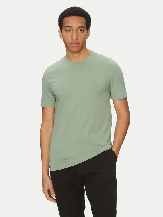 BOSS Тишърт Thompson 01 50468347 Зелен Regular Fit за Мъже цена