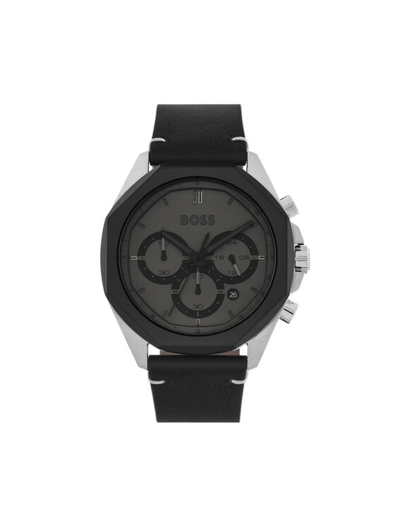 BOSS Часовник Cloud 1514014 Черен за Мъже цена