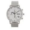 BOSS Часовник Skymaster 1513933 Сребрист за Мъже цена