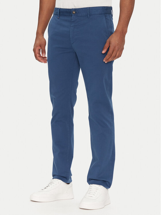 BOSS Чино панталони 50510933 Син Slim Fit за Мъже цена