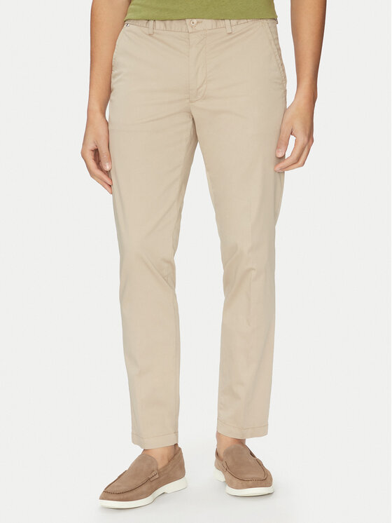 BOSS Чино панталони H-Kaiton1 50540650 Бежов Slim Fit за Мъже цена
