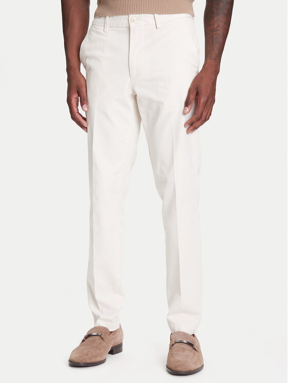 BOSS Чино панталони P-Kaiton1 50543945 Екрю Slim Fit за Мъже цена
