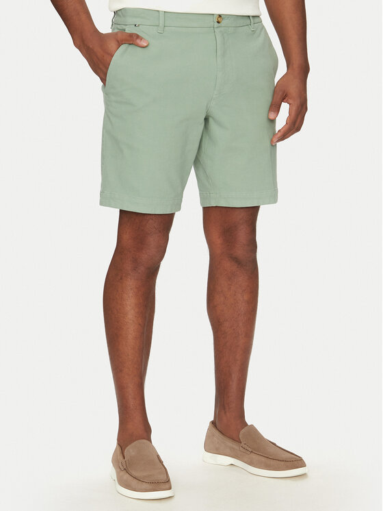 BOSS Шорти от плат H-Slice 50543951 Зелен Slim Fit за Мъже цена