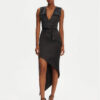 Babylon Коктейлна рокля E00741 Черен Slim Fit за Жени цена