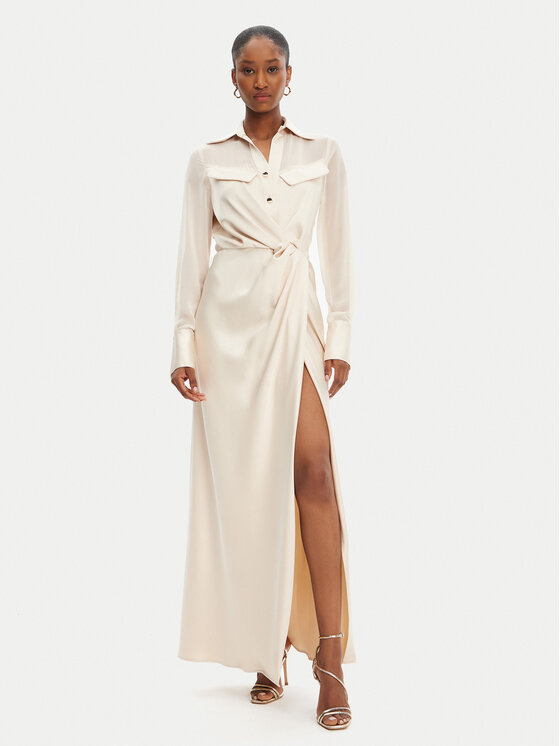 Babylon Рокля тип риза ED0734 Бежов Regular Fit за Жени цена