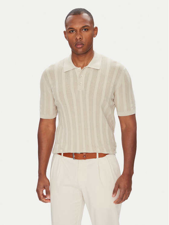 Baldessarini Тениска с яка и копчета B4 50024.5232 Светлосиньо Slim Fit за Мъже цена