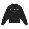 Balmain Суитшърт BV4A90-Z0081 Черен Regular Fit за Момичета цена
