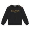 Balmain Суитшърт BV4B10-Z0081 Черен Regular Fit за Момичета цена