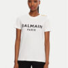 Balmain Тишърт BF1EF005BB02 Бял Regular Fit за Жени цена