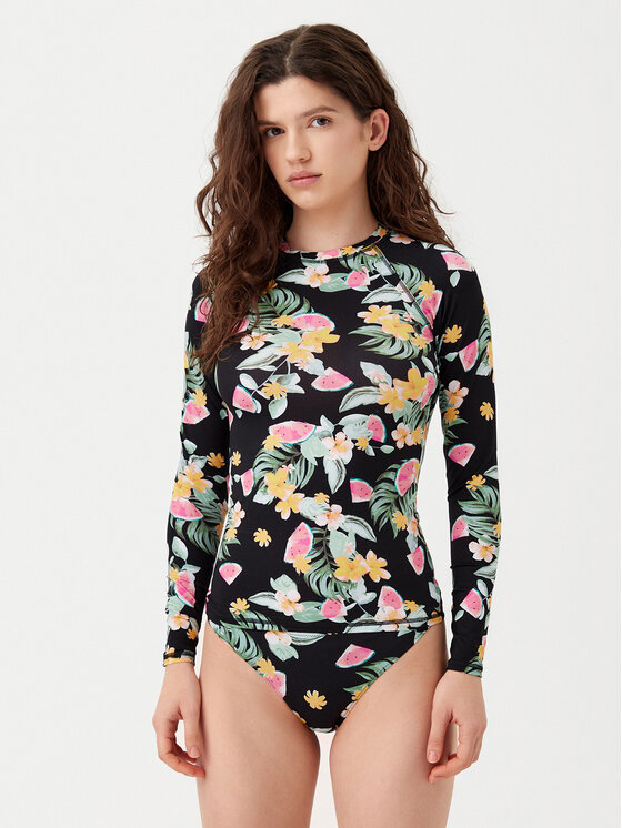Banana Moon Тениска за плуване Oohla Print Черен за Жени цена
