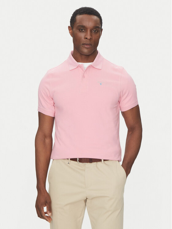 Barbour Тениска с яка и копчета Original Sport MML0358PI51 Розов Tailored Fit за Мъже цена