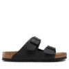 Birkenstock Чехли Arizona Birko-Flor 551251 Черен цвят на ниска цена