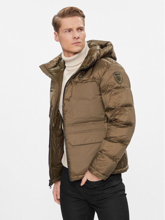 Blauer Зимно яке 23WBLUC03008 Зелен Regular Fit за Мъже цена