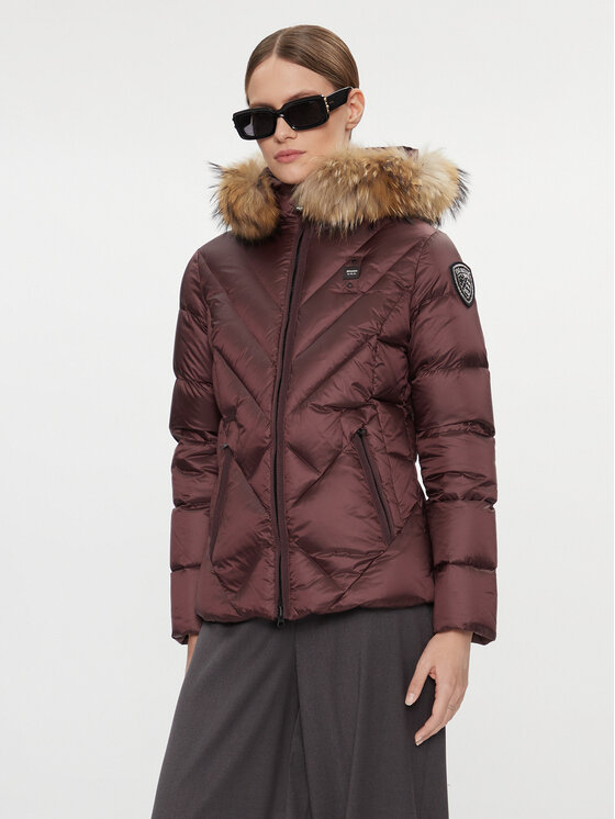 Blauer Пухено яке 23WBLDC03141 Кафяв Regular Fit за Жени цена