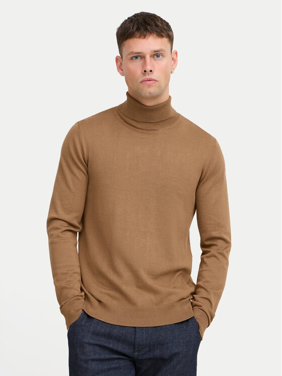 Blend Поло 20717446 Кафяв Regular Fit за Мъже цена