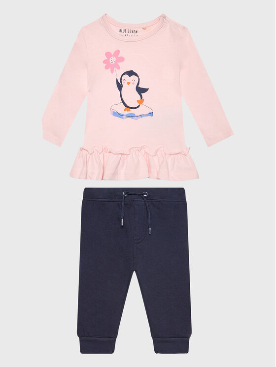 Blue Seven Комплект блуза и клин 966006 Розов Regular Fit за Момичета цена