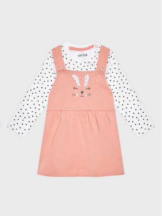 Blue Seven Комплект боди и рокля 473159 Розов Regular Fit за Момичета цена