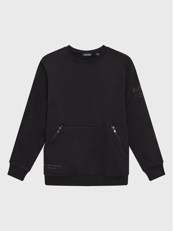 Blue Seven Суитшърт 670179 Черен Regular Fit за Момчета цена