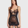 Bluebella Ефирна нощница Alanna 41680-BK Черен Slim Fit за Жени цена
