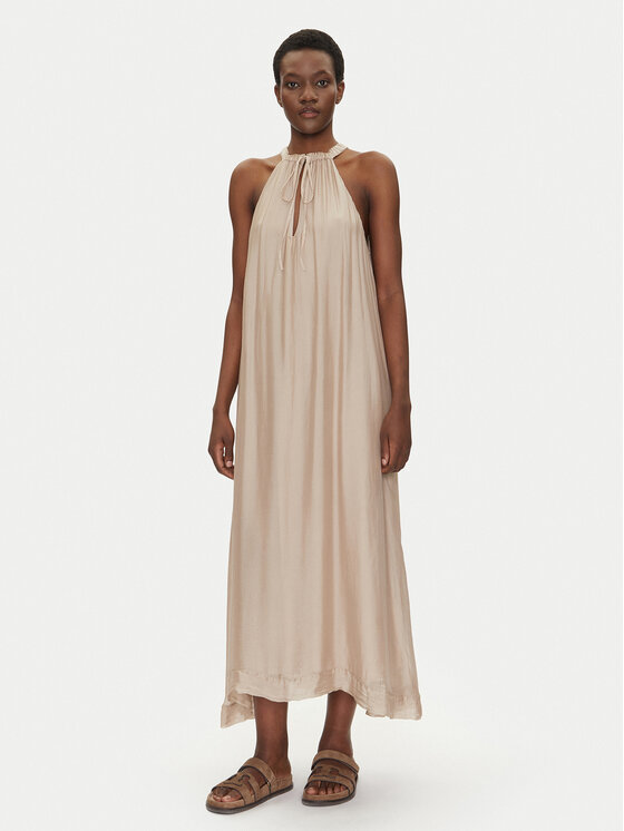 Bomboogie Лятна рокля AW8993TSET5 Бежов Relaxed Fit за Жени цена