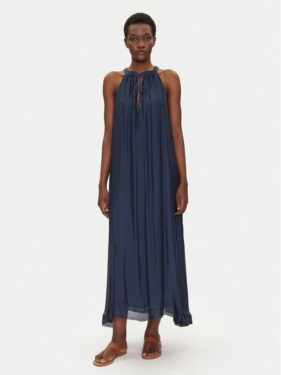 Bomboogie Лятна рокля AW8993TSET5 Тъмносин Relaxed Fit за Жени цена