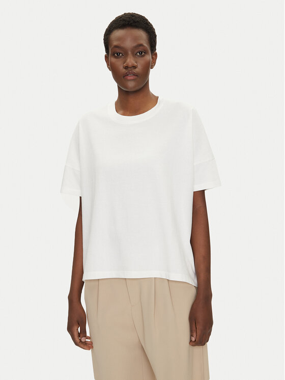 Bomboogie Тишърт TW7441TJOR5 Бял Relaxed Fit за Жени цена