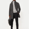 Boss Вълнено палто H-Hyde 50525764 Сив Slim Fit за Мъже цена