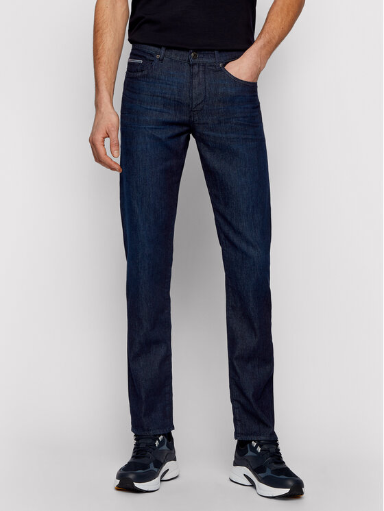 Boss Дънки Delaware3-1 50449701 Тъмносин Slim Fit за Мъже цена