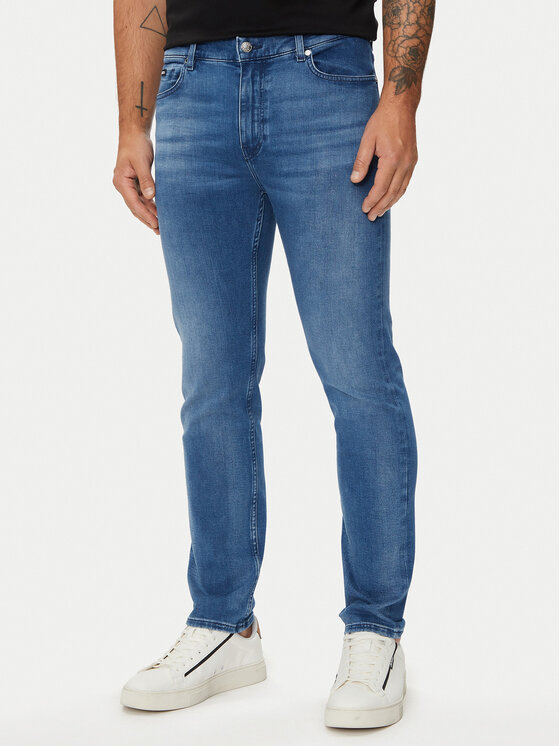 Boss Дънки H-Delaware 50520856 Син Slim Fit за Мъже цена