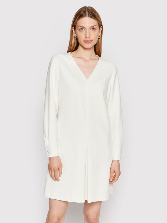 Boss Ежедневна рокля Ditama 50475026 Бежов Relaxed Fit за Жени цена
