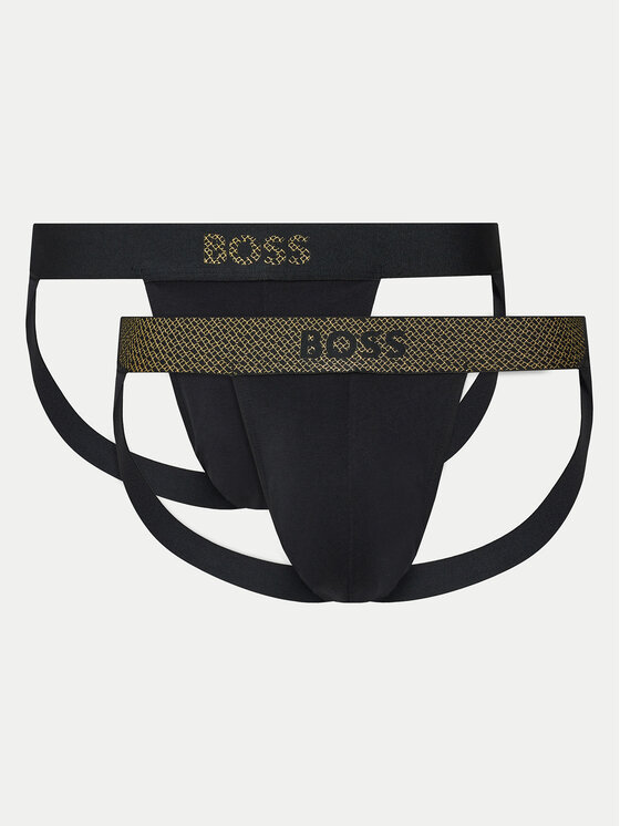 Boss Комплект 2 чифта слипове Jock Strap 50524439 Черен за Мъже цена