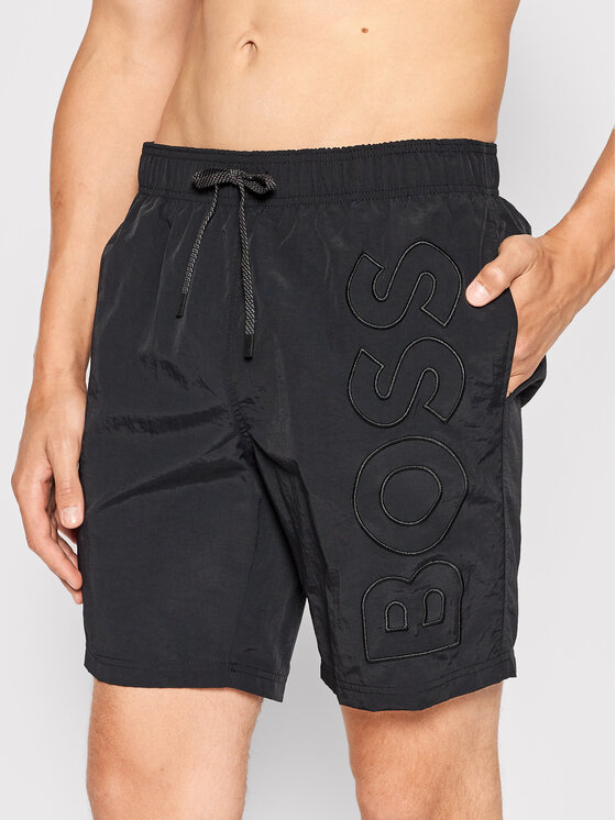 Boss Плувни шорти Whale 50469329 Черен Regular Fit за Мъже цена